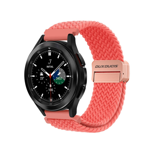 DUX DUCIS Mixture Pro Series Magnetic Buckle Nylon Braid Watch Band, Size:22mm(Guava) - 22mm Bands by DUX DUCIS | Online Shopping South Africa | PMC Jewellery | Buy Now Pay Later Mobicred