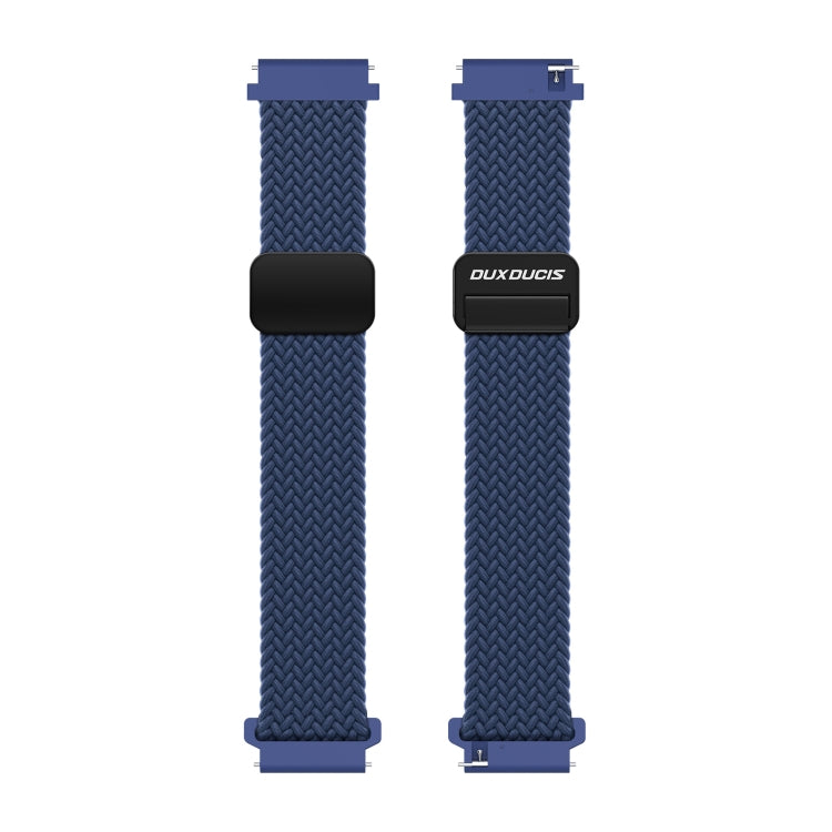 DUX DUCIS Mixture Pro Series Magnetic Buckle Nylon Braid Watch Band, Size:22mm(Storm Blue) - 22mm Bands by DUX DUCIS | Online Shopping South Africa | PMC Jewellery | Buy Now Pay Later Mobicred