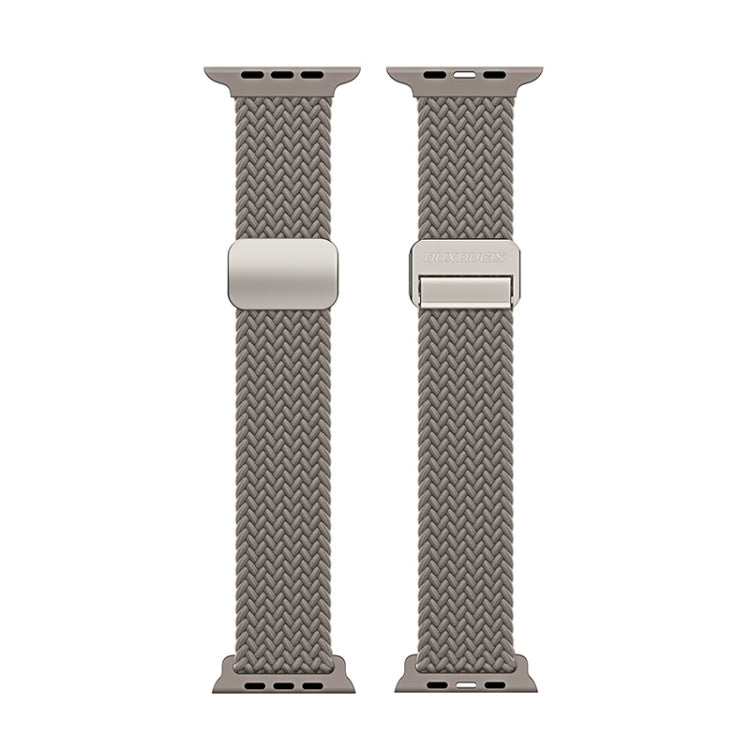 For Apple Watch Series 9 45mm DUX DUCIS Mixture Pro Series Magnetic Buckle Nylon Braid Watch Band(Clay) - Watch Bands by DUX DUCIS | Online Shopping South Africa | PMC Jewellery | Buy Now Pay Later Mobicred