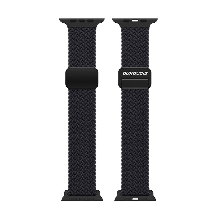 For Apple Watch Series 9 45mm DUX DUCIS Mixture Pro Series Magnetic Buckle Nylon Braid Watch Band(Midnight) - Watch Bands by DUX DUCIS | Online Shopping South Africa | PMC Jewellery | Buy Now Pay Later Mobicred