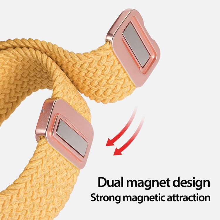 For Apple Watch Series 8 45mm DUX DUCIS Mixture Pro Series Magnetic Buckle Nylon Braid Watch Band(Sunny Color) - Watch Bands by DUX DUCIS | Online Shopping South Africa | PMC Jewellery | Buy Now Pay Later Mobicred