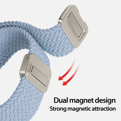 For Apple Watch SE 2022 40mm DUX DUCIS Mixture Pro Series Magnetic Buckle Nylon Braid Watch Band(Light Blue) - Watch Bands by DUX DUCIS | Online Shopping South Africa | PMC Jewellery | Buy Now Pay Later Mobicred