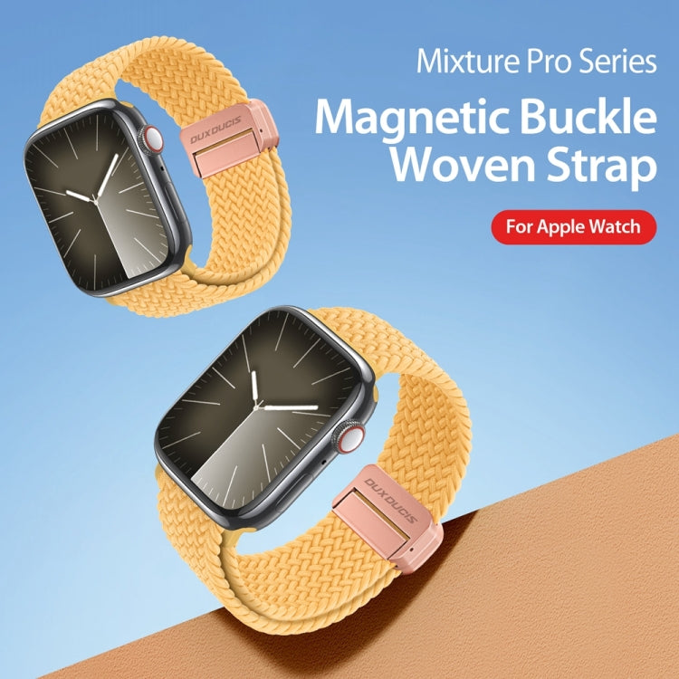 For Apple Watch Series 6 40mm DUX DUCIS Mixture Pro Series Magnetic Buckle Nylon Braid Watch Band(Sunny Color) - Watch Bands by DUX DUCIS | Online Shopping South Africa | PMC Jewellery | Buy Now Pay Later Mobicred