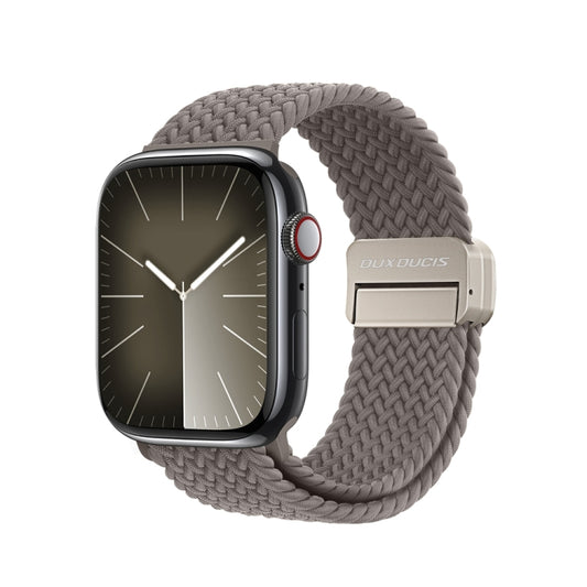 For Apple Watch Series 5 40mm DUX DUCIS Mixture Pro Series Magnetic Buckle Nylon Braid Watch Band(Clay) - Watch Bands by DUX DUCIS | Online Shopping South Africa | PMC Jewellery | Buy Now Pay Later Mobicred