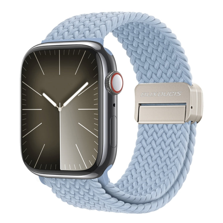 For Apple Watch Series 2 38mm DUX DUCIS Mixture Pro Series Magnetic Buckle Nylon Braid Watch Band(Light Blue) - Watch Bands by DUX DUCIS | Online Shopping South Africa | PMC Jewellery | Buy Now Pay Later Mobicred