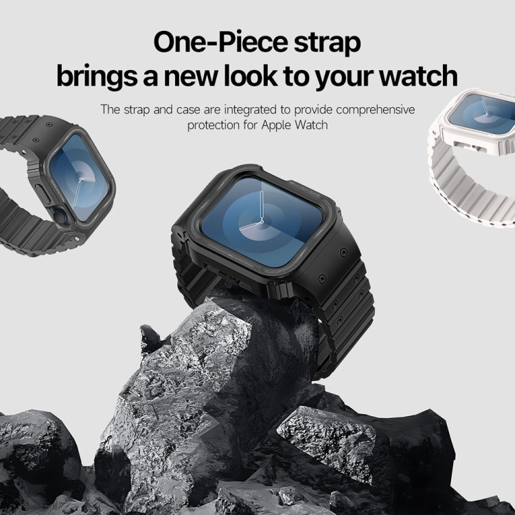 For Apple Watch SE 2022 44mm DUX DUCIS OA Series Integrated Magnetic Watch Band(Black) - Watch Bands by DUX DUCIS | Online Shopping South Africa | PMC Jewellery | Buy Now Pay Later Mobicred