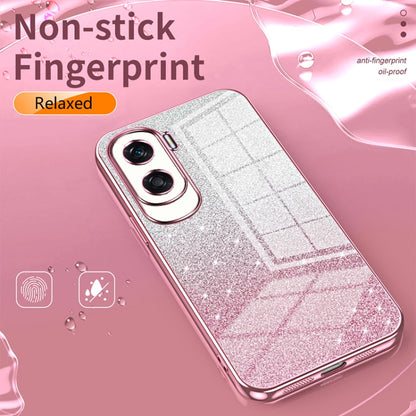 For Honor Magic6 Pro Gradient Glitter Powder Electroplated Phone Case(Gold) - Honor Cases by PMC Jewellery | Online Shopping South Africa | PMC Jewellery | Buy Now Pay Later Mobicred