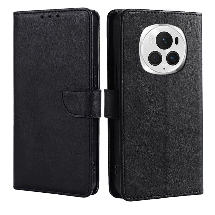 For Honor Magic6 Pro Calf Texture Buckle Flip Leather Phone Case(Black) - free shipping - PMC Jewellery - Order now!