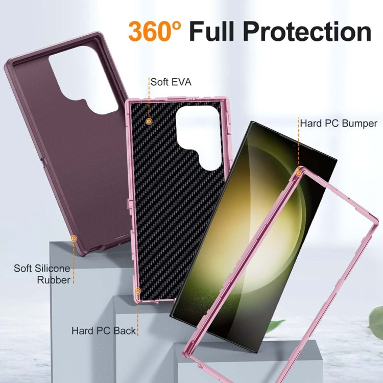 For Samsung Galaxy S24 Ultra 5G Life Waterproof Rugged Phone Case(Purple + Pink) - Galaxy S24 Ultra 5G Cases by PMC Jewellery | Online Shopping South Africa | PMC Jewellery