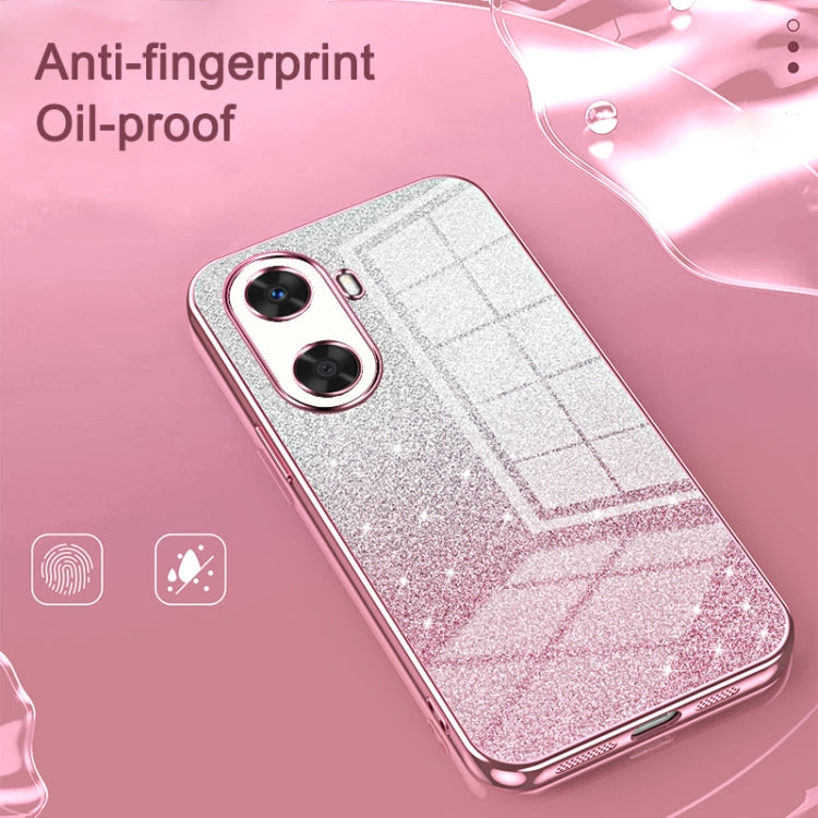 For Huawei Pura 70 Pro Gradient Glitter Powder Electroplated Phone Case(Pink) - Huawei Cases by PMC Jewellery | Online Shopping South Africa | PMC Jewellery | Buy Now Pay Later Mobicred