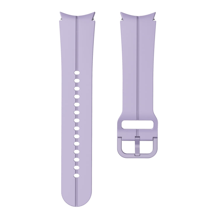 For Samsung Galaxy Watch 6 / 6 Classic Colorful Buckle Silicone Watch Band(Purple) - Watch Bands by PMC Jewellery | Online Shopping South Africa | PMC Jewellery