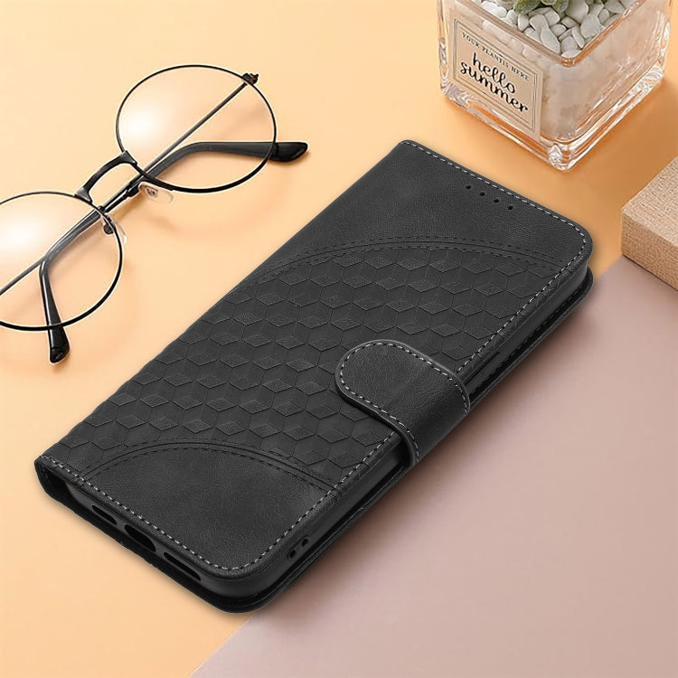 For Huawei Pura 70 YX0060 Elephant Head Embossed Phone Leather Case with Lanyard(Black) - Huawei Cases by PMC Jewellery | Online Shopping South Africa | PMC Jewellery | Buy Now Pay Later Mobicred