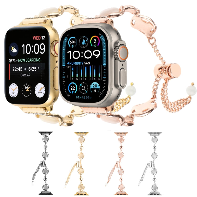 For Apple Watch Series 2 38mm Shell Metal Chain Bracelet Watch Band(Silver) - Watch Bands by PMC TechLife | Online Shopping South Africa | PMC TechLife