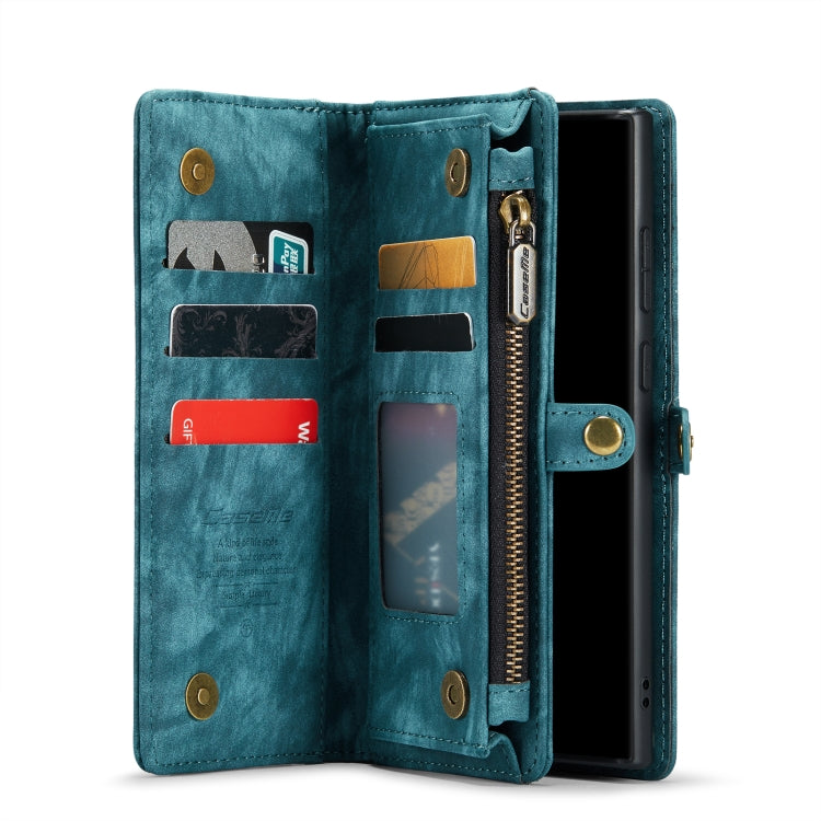 For Samsung Galaxy Note20 CaseMe-008 Detachable Multifunctional Horizontal Flip Leather Case with Card Slot & Holder & Zipper Wallet & Photo Frame(Blue) - Galaxy Note20 Cases by CaseMe | Online Shopping South Africa | PMC Jewellery | Buy Now Pay Later Mobicred