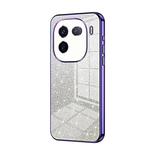 For vivo iQOO 12 Gradient Glitter Powder Electroplated Phone Case(Purple) - iQOO 12 Cases by PMC Jewellery | Online Shopping South Africa | PMC Jewellery | Buy Now Pay Later Mobicred