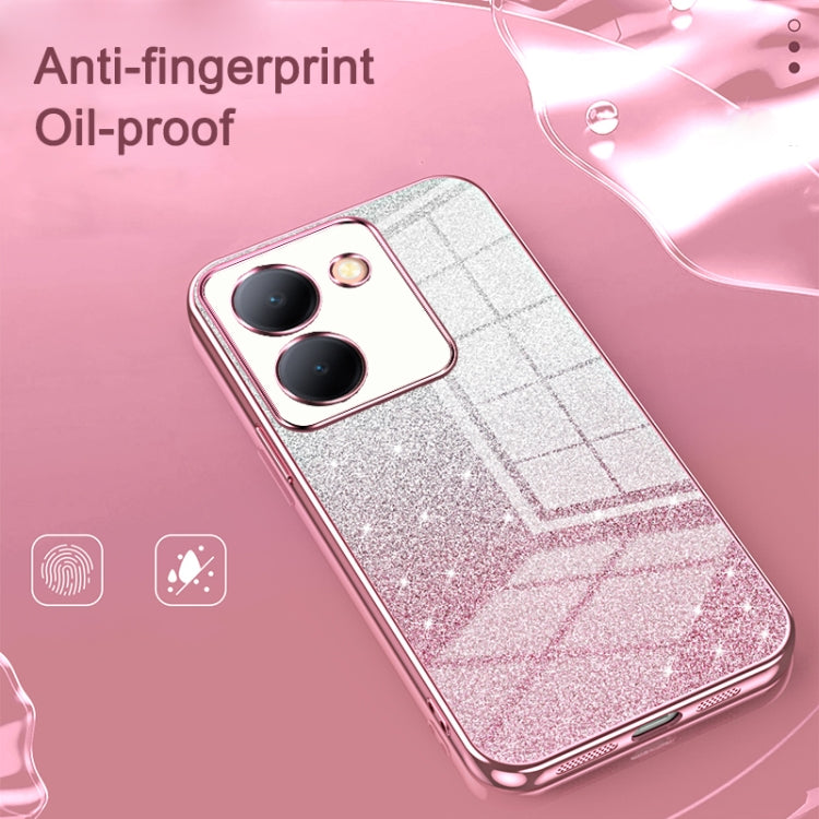For vivo iQOO 12 Gradient Glitter Powder Electroplated Phone Case(Purple) - iQOO 12 Cases by PMC Jewellery | Online Shopping South Africa | PMC Jewellery | Buy Now Pay Later Mobicred