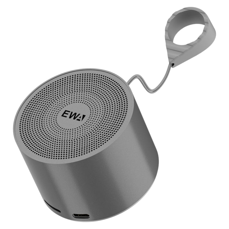 EWA A129 Mini Bluetooth 5.0 Bass Radiator Metal Speaker(Grey) - Mini Speaker by EWA | Online Shopping South Africa | PMC Jewellery | Buy Now Pay Later Mobicred