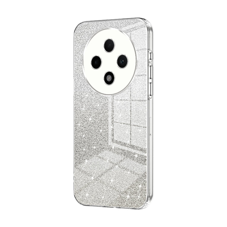 For OPPO A3 Pro Gradient Glitter Powder Electroplated Phone Case(Transparent) - OPPO Cases by PMC TechLife | Online Shopping South Africa | PMC TechLife | Buy Now Pay Later Mobicred