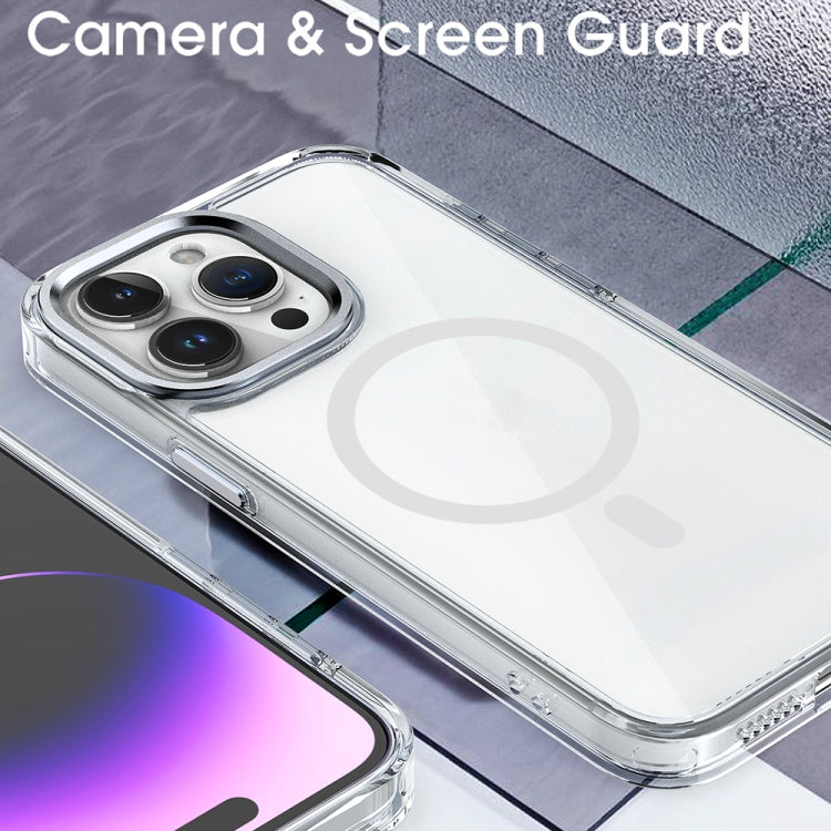 For iPhone 13 MagSafe Magnetic Clear Phone Case(Pink) - iPhone 13 Cases by PMC TechLife | Online Shopping South Africa | PMC TechLife