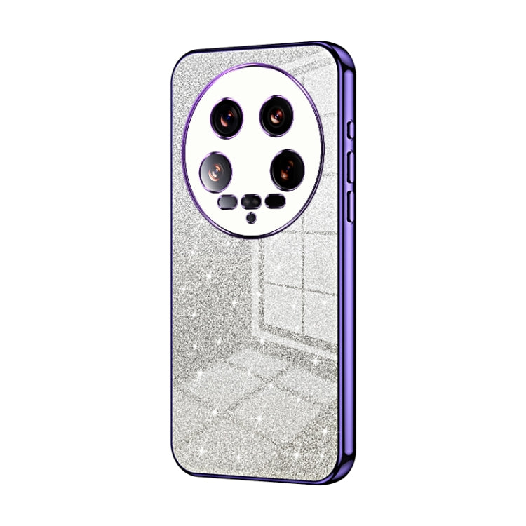For Xiaomi 14 Ultra Gradient Glitter Powder Electroplated Phone Case(Purple) - 14 Ultra Cases by PMC TechLife | Online Shopping South Africa | PMC TechLife | Buy Now Pay Later Mobicred