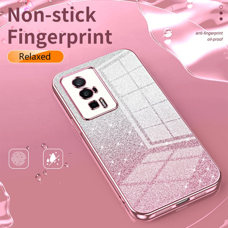 For Xiaomi 13 Ultra Gradient Glitter Powder Electroplated Phone Case(Purple) - 13 Ultra Cases by PMC TechLife | Online Shopping South Africa | PMC TechLife | Buy Now Pay Later Mobicred