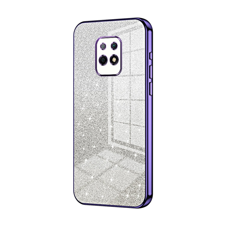 For Xiaomi Redmi 10X 5G Gradient Glitter Powder Electroplated Phone Case(Purple) - Xiaomi Cases by PMC TechLife | Online Shopping South Africa | PMC TechLife | Buy Now Pay Later Mobicred
