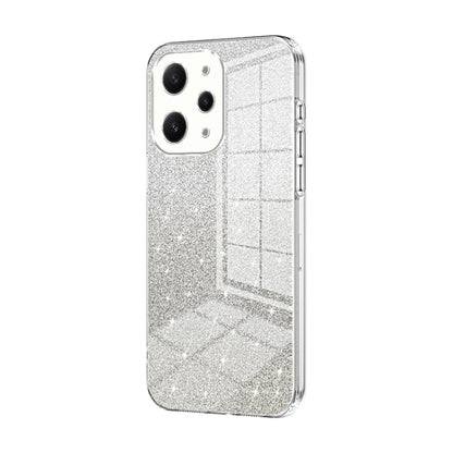 For Xiaomi Redmi 12 / Redmi Note 12R Gradient Glitter Powder Electroplated Phone Case(Transparent) - Xiaomi Cases by PMC Jewellery | Online Shopping South Africa | PMC Jewellery | Buy Now Pay Later Mobicred