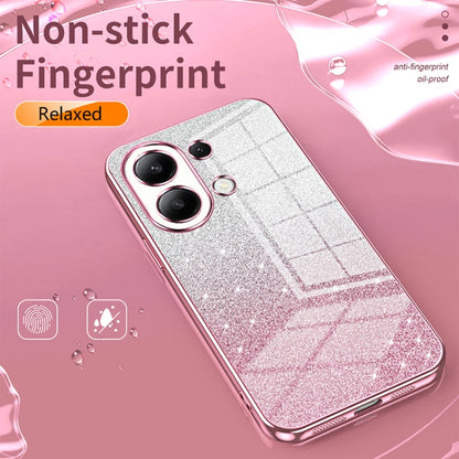 For Xiaomi Redmi Note 8 / Note 8 2021 Gradient Glitter Powder Electroplated Phone Case(Black) - Xiaomi Cases by PMC Jewellery | Online Shopping South Africa | PMC Jewellery | Buy Now Pay Later Mobicred