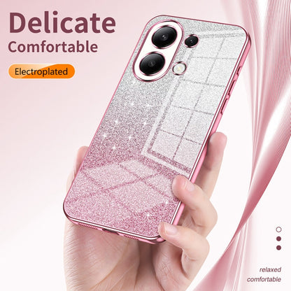 For Xiaomi Redmi K70 Ultra Gradient Glitter Powder Electroplated Phone Case(Pink) - Xiaomi Cases by PMC Jewellery | Online Shopping South Africa | PMC Jewellery | Buy Now Pay Later Mobicred