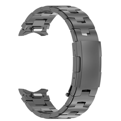 For Samsung Galaxy Watch6/6 Classic/5/5 Pro Button Style Titanium Steel Metal Watch Band(Grey) - Watch Bands by PMC Jewellery | Online Shopping South Africa | PMC Jewellery