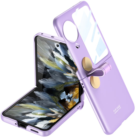 For OPPO Find N3 Flip GKK Integrated Ultrathin with Rotating Cortical Belt Phone Case(Purple) - Find N3 Flip Cases by GKK | Online Shopping South Africa | PMC Jewellery | Buy Now Pay Later Mobicred