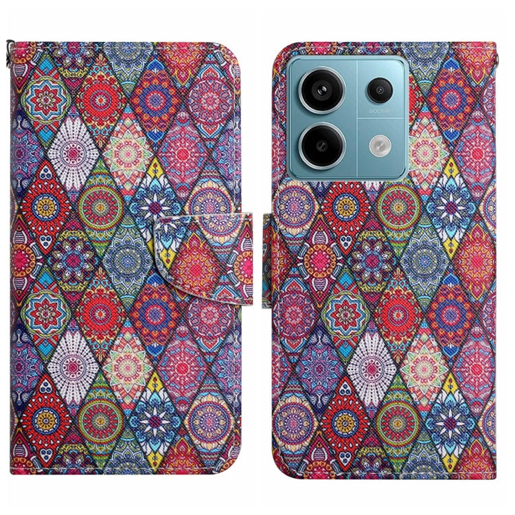 For Xiaomi Redmi Note 13 Pro 5G Colored Drawing Pattern Leather Phone Case(Diamond Kaleidoscope) - free shipping - PMC TechLife - Order now!