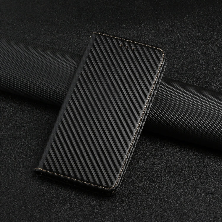 For Xiaomi Redmi Note 13 Pro 5G Carbon Fiber Texture Flip Holder Leather Phone Case(Black) - Note 13 Pro Cases by PMC TechLife | Online Shopping South Africa | PMC TechLife