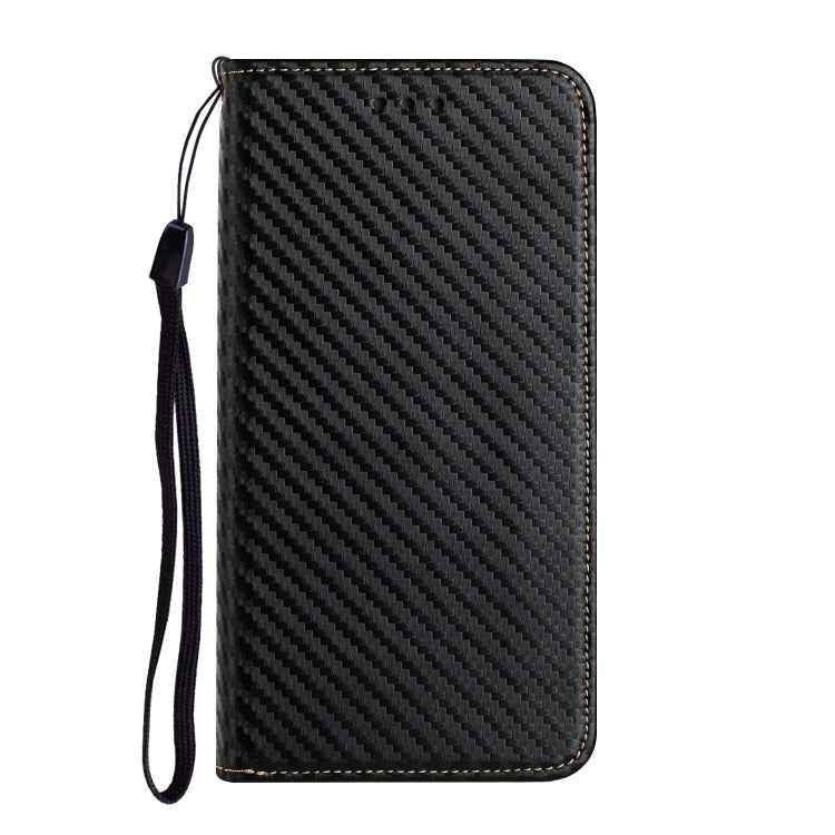 For Xiaomi Redmi Note 13 5G Carbon Fiber Texture Flip Holder Leather Phone Case(Black) - Note 13 Cases by PMC TechLife | Online Shopping South Africa | PMC TechLife | Buy Now Pay Later Mobicred