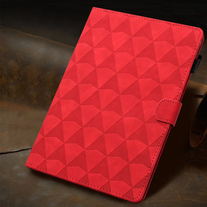 For iPad Pro 11 2024 Diamond Texture Embossed Leather Smart Tablet Case(Red) - iPad Pro 11 2024 Cases by PMC Jewellery | Online Shopping South Africa | PMC Jewellery | Buy Now Pay Later Mobicred