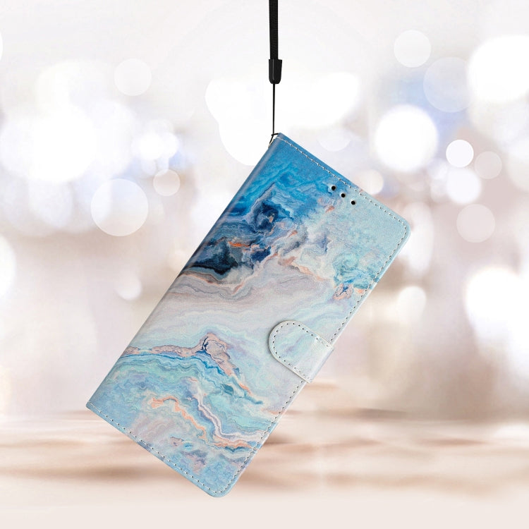 For Blackview A55 Pro Colored Drawing Leather Phone Case(Blue Marble) - More Brand by PMC TechLife | Online Shopping South Africa | PMC TechLife | Buy Now Pay Later Mobicred