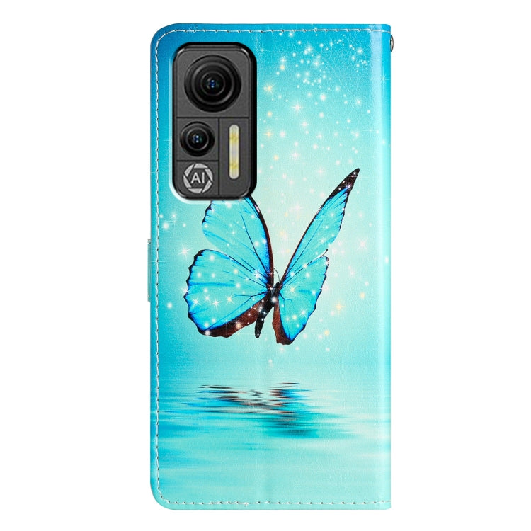 For Ulefone Note 14 Colored Drawing Leather Phone Case(Blue Butterfly) - Ulefone Cases by PMC Jewellery | Online Shopping South Africa | PMC Jewellery | Buy Now Pay Later Mobicred