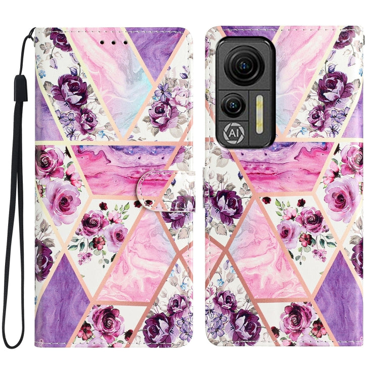 For Ulefone Note 14 Colored Drawing Leather Phone Case(Purple Marble) - Ulefone Cases by PMC Jewellery | Online Shopping South Africa | PMC Jewellery | Buy Now Pay Later Mobicred