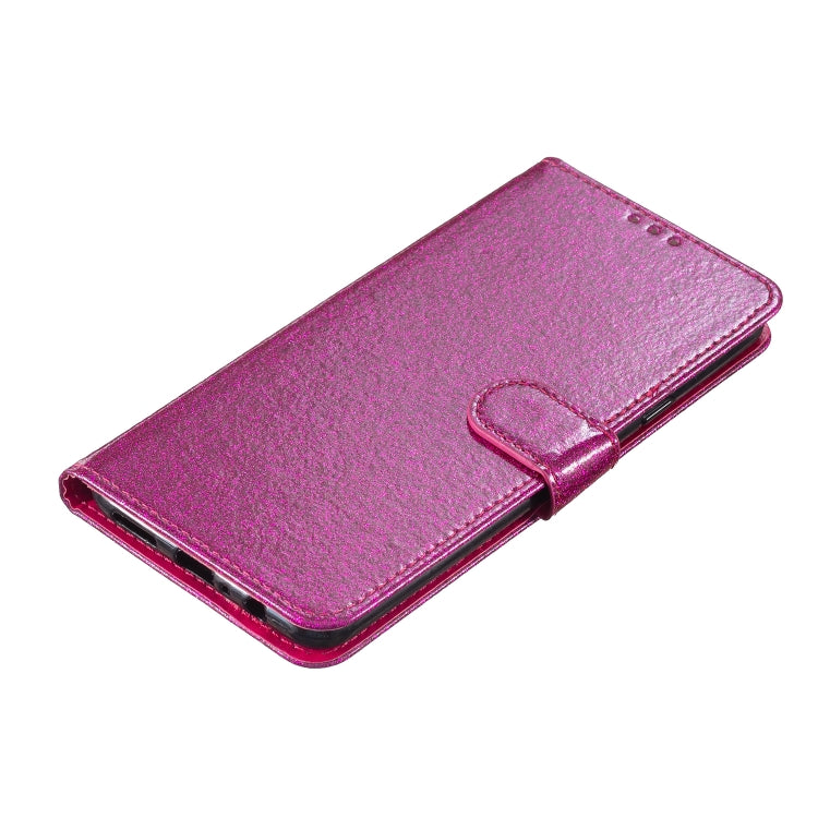 For Blackview A53 Pro Glitter Powder Flip Leather Phone Case(Rose Red) - More Brand by PMC TechLife | Online Shopping South Africa | PMC TechLife | Buy Now Pay Later Mobicred