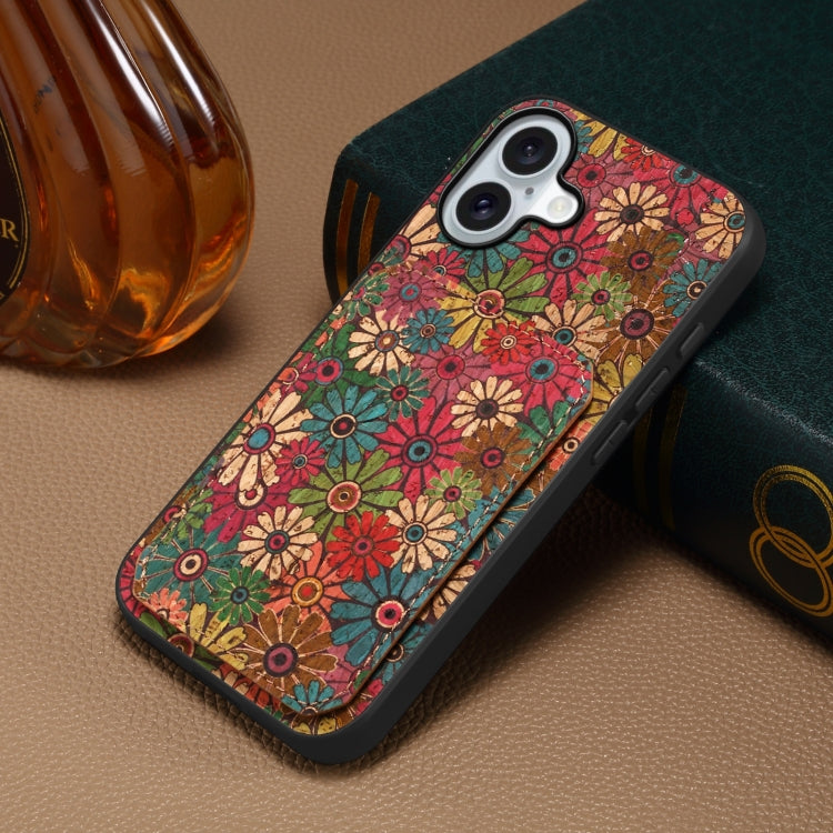 For iPhone 16 Plus Dual Card Slot Holder Phone Case(Spring Green) - iPhone 16 Plus Cases by PMC TechLife | Online Shopping South Africa | PMC TechLife | Buy Now Pay Later Mobicred