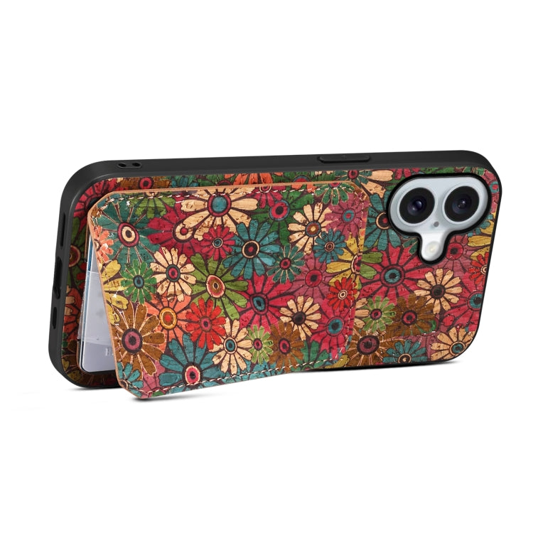 For iPhone 16 Plus Dual Card Slot Holder Phone Case(Spring Green) - iPhone 16 Plus Cases by PMC TechLife | Online Shopping South Africa | PMC TechLife | Buy Now Pay Later Mobicred