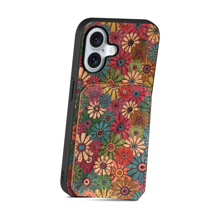 For iPhone 16 Plus Dual Card Slot Holder Phone Case(Spring Green) - iPhone 16 Plus Cases by PMC TechLife | Online Shopping South Africa | PMC TechLife | Buy Now Pay Later Mobicred
