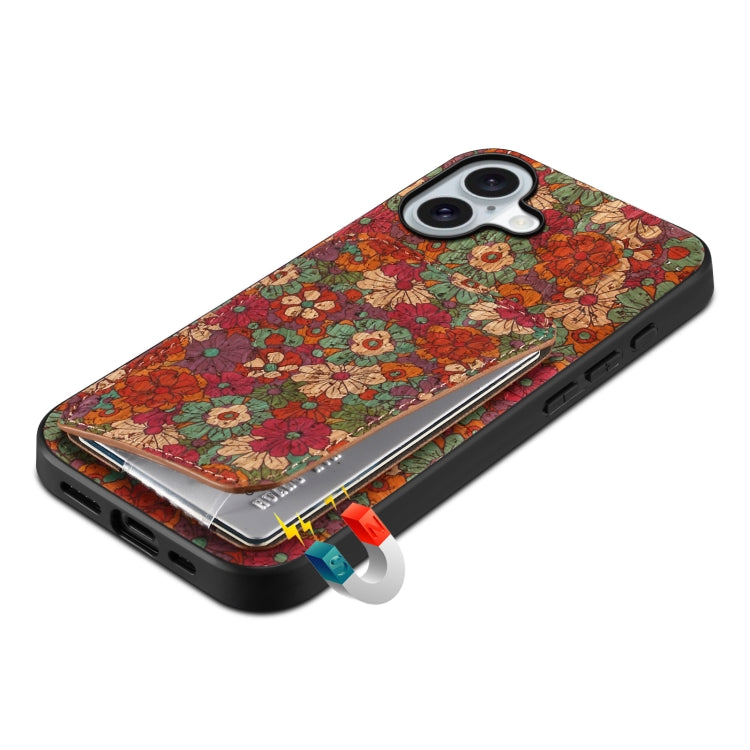 For iPhone 16 Plus Dual Card Slot Holder Phone Case(Spring Green) - iPhone 16 Plus Cases by PMC TechLife | Online Shopping South Africa | PMC TechLife | Buy Now Pay Later Mobicred