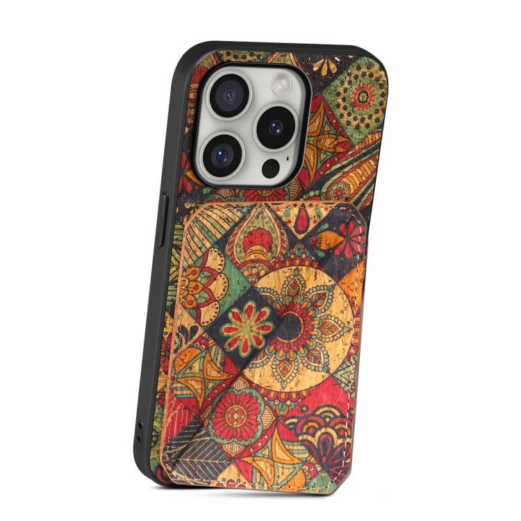 For iPhone 16 Pro Dual Card Slot Holder Phone Case(Autumn Yellow) - iPhone 16 Pro Cases by PMC TechLife | Online Shopping South Africa | PMC TechLife | Buy Now Pay Later Mobicred