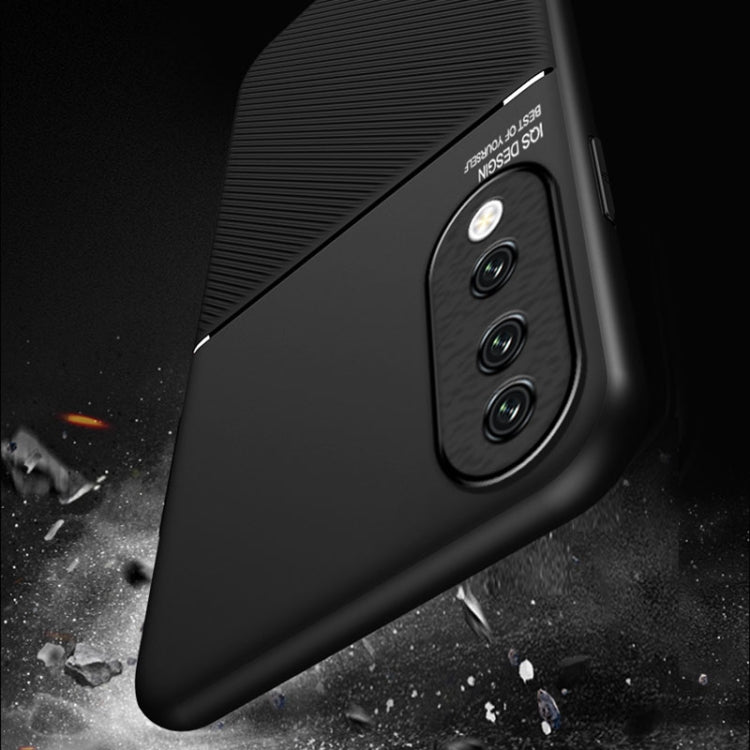 For Honor 90 Classic Tilt Strip Grain Magnetic PC Hybrid TPU Phone Case(Blue) - Honor Cases by PMC TechLife | Online Shopping South Africa | PMC TechLife | Buy Now Pay Later Mobicred