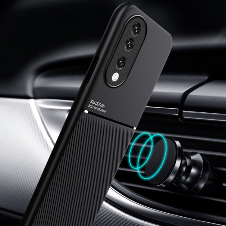 For Honor 90 Classic Tilt Strip Grain Magnetic Shockproof PC + TPU Phone Case(Green) - Honor Cases by PMC TechLife | Online Shopping South Africa | PMC TechLife