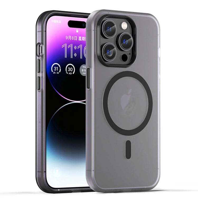 For iPhone 16 Pro Max MagSafe Frosted Translucent TPU + PC Full Coverage Phone Case(Black) - iPhone 16 Pro Max Cases by PMC Jewellery | Online Shopping South Africa | PMC Jewellery | Buy Now Pay Later Mobicred