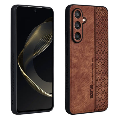 For Samsung Galaxy S24 5G AZNS 3D Embossed Skin Feel Phone Case(Brown) - Galaxy S24 5G Cases by AZNS | Online Shopping South Africa | PMC Jewellery | Buy Now Pay Later Mobicred