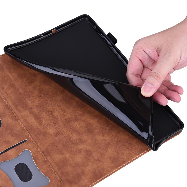 For Honor Pad V9 Splicing Shockproof Leather Tablet Case(Brown) - Honor by PMC TechLife | Online Shopping South Africa | PMC TechLife | Buy Now Pay Later Mobicred