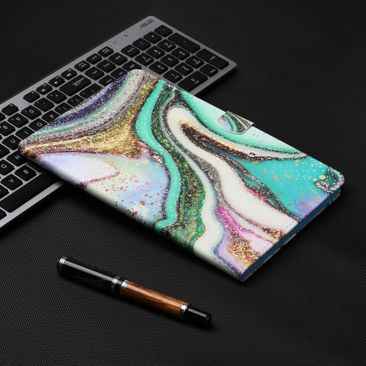 For Lenovo Tab P12 2023 / TB370FU Coloured Drawing Stitching Smart Leather Tablet Case(Colored Sand) - Lenovo by PMC TechLife | Online Shopping South Africa | PMC TechLife | Buy Now Pay Later Mobicred
